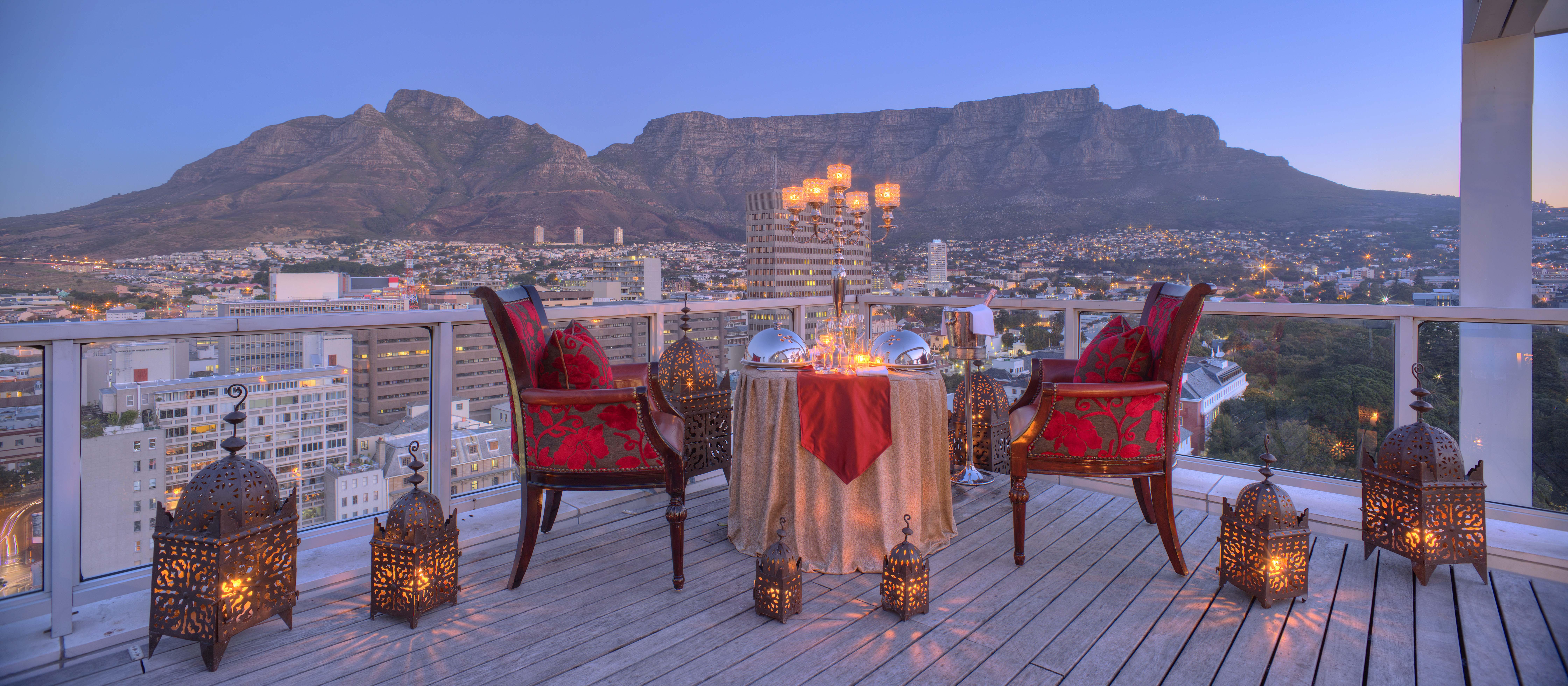 Taj Cape Town Hotel Exterior photo View from the Cape Grace rooftop